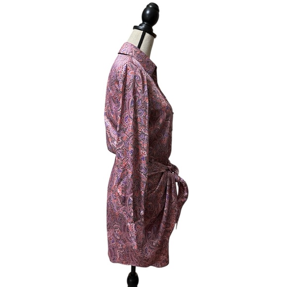 Cinq a Sept Gaby Dress in Psychadelic Paisley in Tea Rose Multi Sz. 0 Sz. XS NWT - Picture 9 of 14